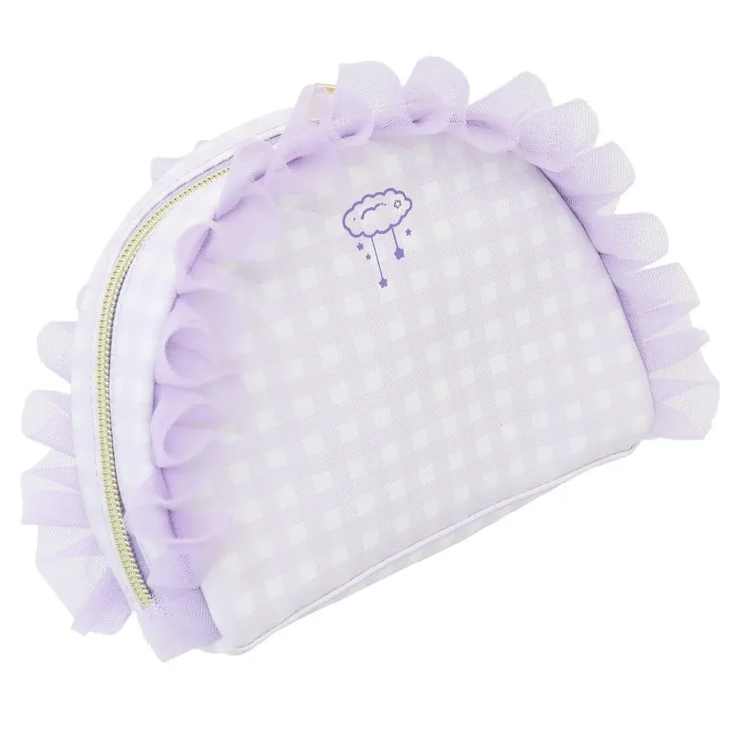 Watanabe Cinnamoroll Kogimyun Dolly Mix Frill Round Purple Pouch - Image 2