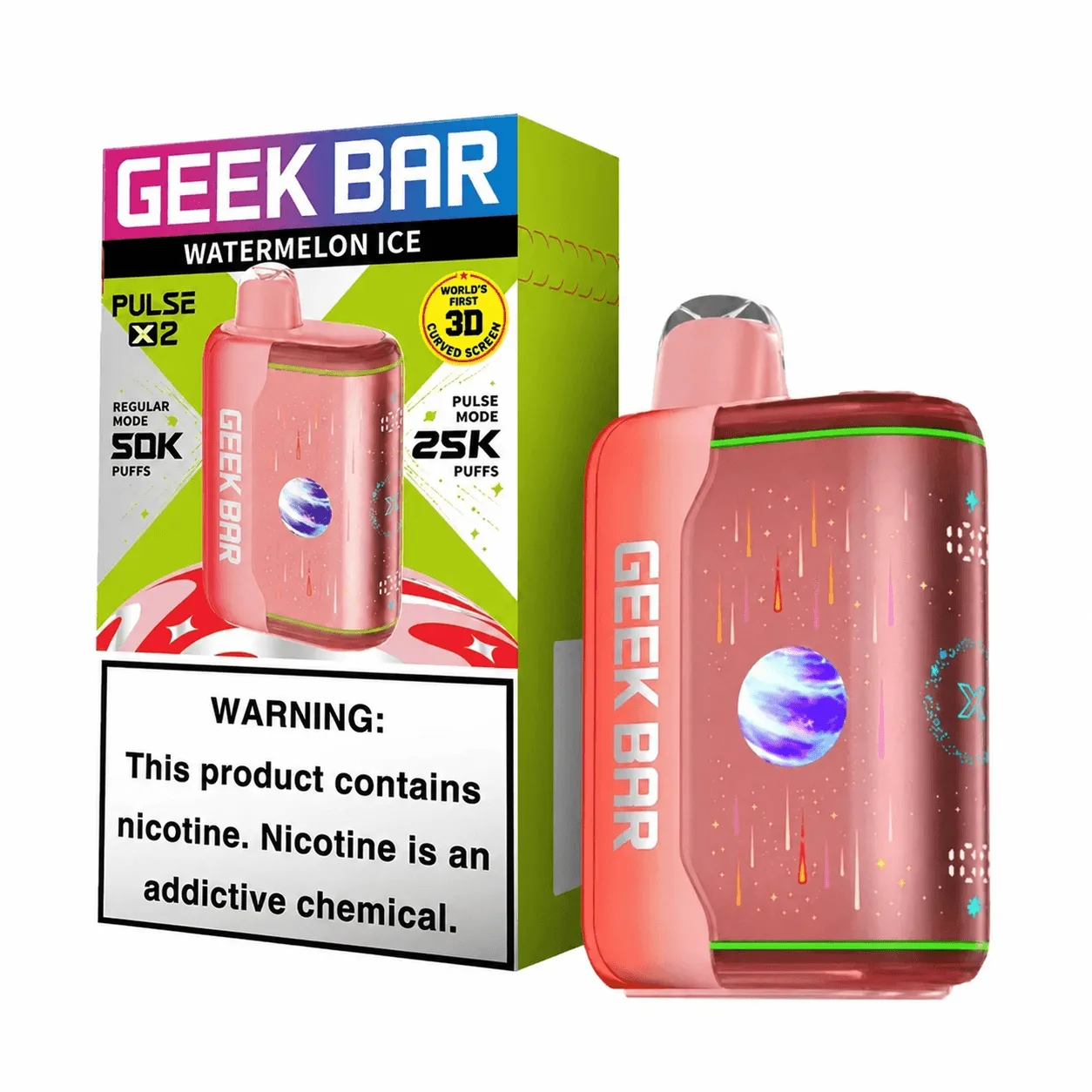 Watermelon Ice Geek Bar Pulse X2 50K