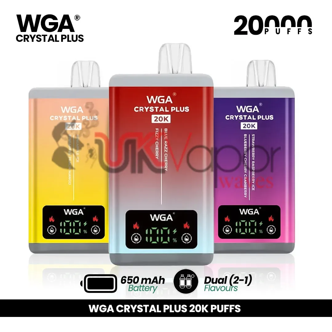 WGA Crystal Plus 20000 Puffs 2-in-1 Disposable Vape Kit