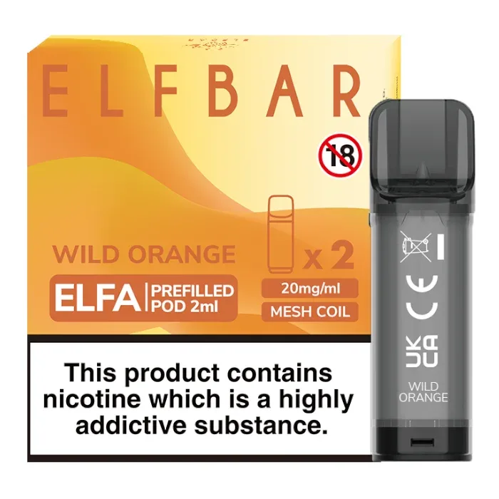 WILD ORANGE ELF BAR ELFA PREFILLED POD