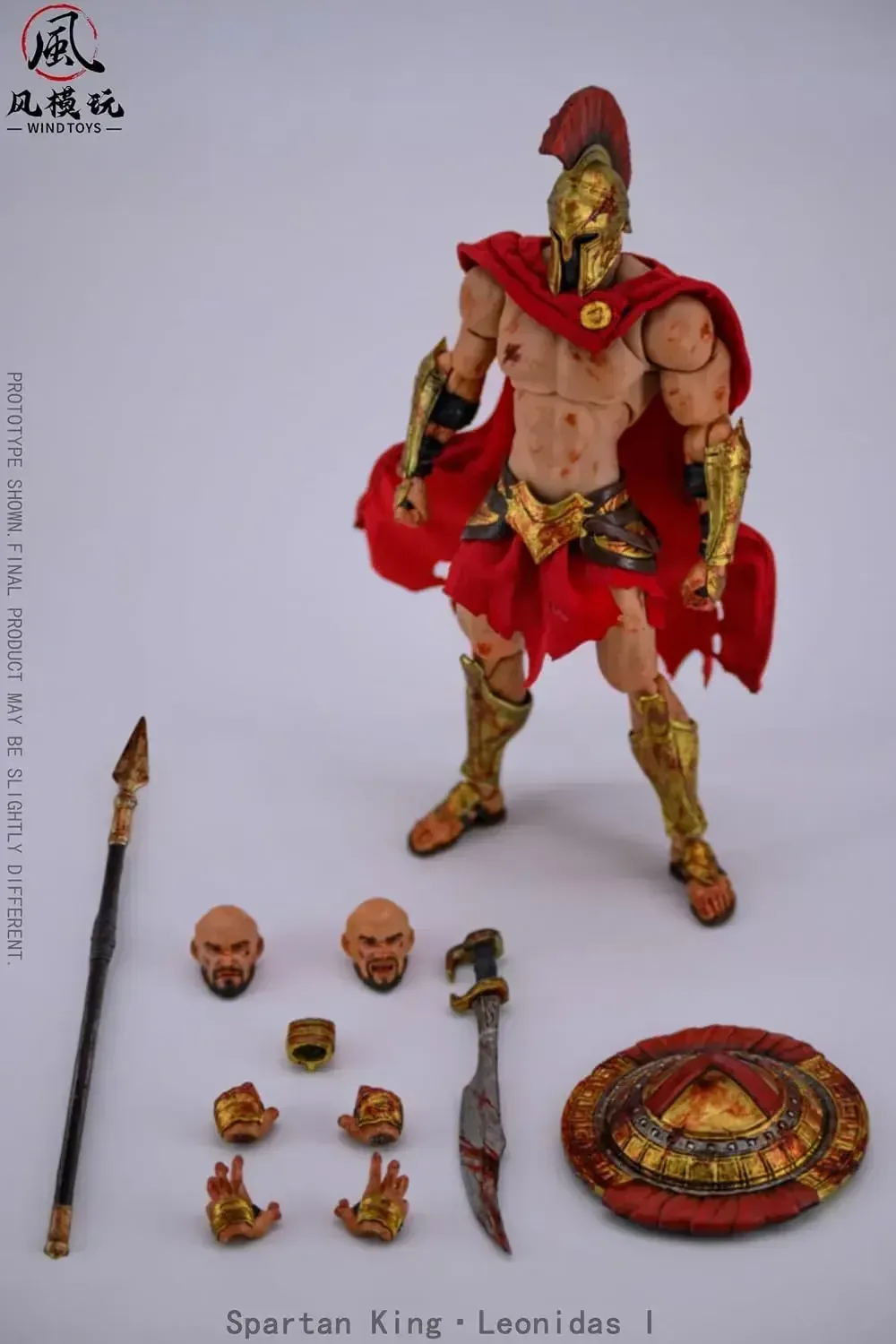 Wind Toys Leonidas I Damaged Version 1:12 Scale PVC/ABS Figure - Image 2