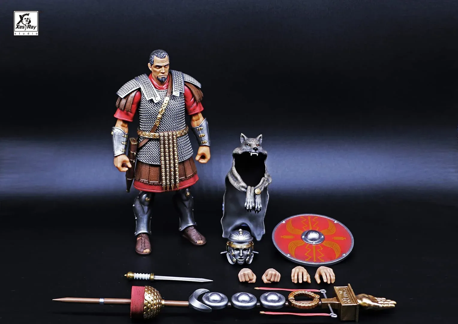 Xesray Studio Fight For Glory 017 Roman Army Flag-Bearer 1/12 Scale Figure - Image 2