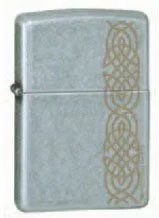 Zippo Lighter - Distressed Knot Street Chrome