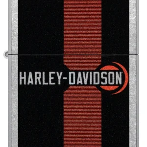 Zippo Lighter - Harley Davidson Race Stripes w/ Logo